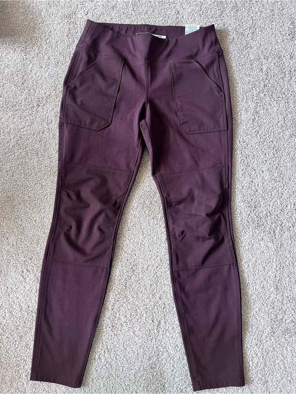 Carhartt Woman’s Fitted Force Lightweight Utility Leggings Burgundy Size M